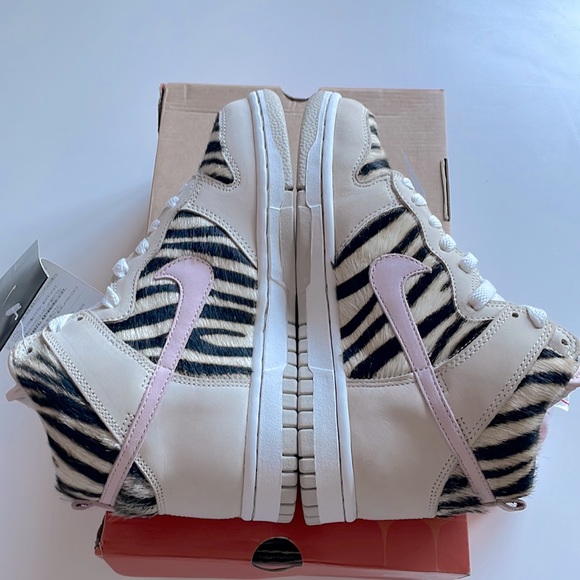 2005 WMNS Nike Dunk HI ‘Zebra’ Size 6.5 Deadstock - Picture 6 of 10